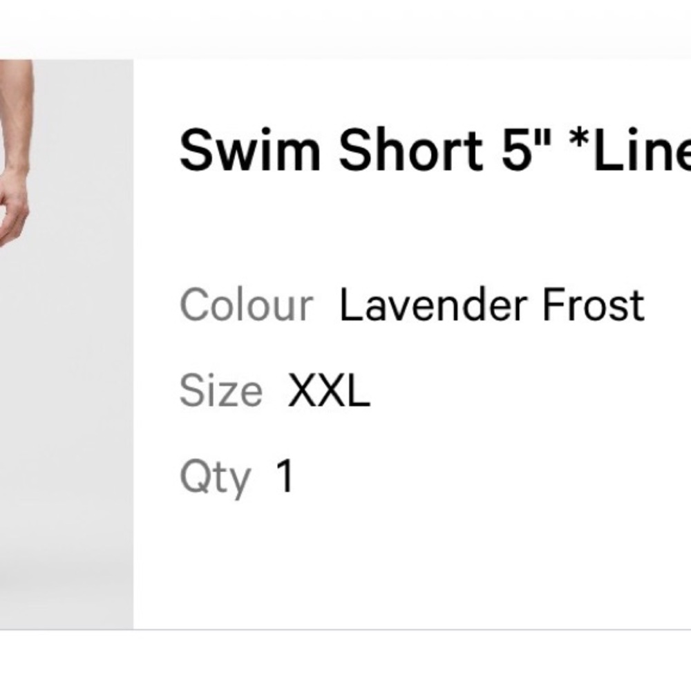 lululemon athletica Lavender Frost Men's Swim Trunks